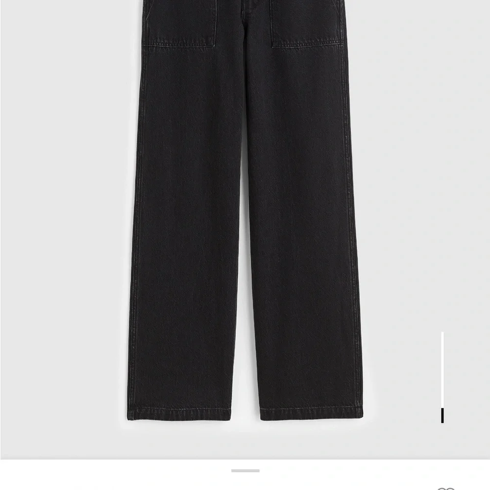 NWT MADEWELL The Low-Slung Baggy Jean in Airy Denim, Black size 30 - Picture 4 of 4
